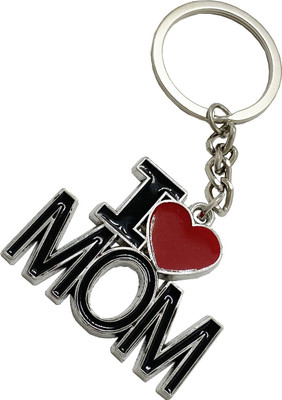 BBG NEW_I Love MOM Mothers Day Gift Metal Keychain Key Chain