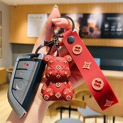 gtrp bBunny Cartoon Silicone Rubber Keychain & Keyring Key Chain