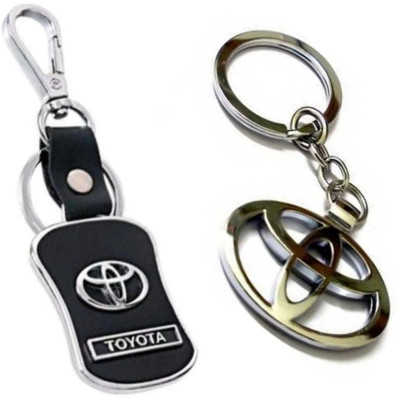 BBG NEW_Combo of Toyota Leather & Toyota metal keychain & Best quality keychain Key Chain