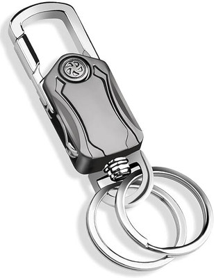 Otiporter Multifunction Keychain 5 In 1 Heavy Duty Dual Ring Metal Keychain with Cutter Key Chain