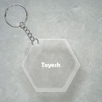 SY Gifts Toyesh Name Hexagon Keychain Key Chain
