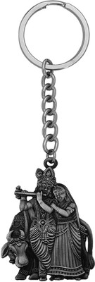 M Men Style Shri Radha Krishna IdolGrey Keychain SKey2022283 Key Chain