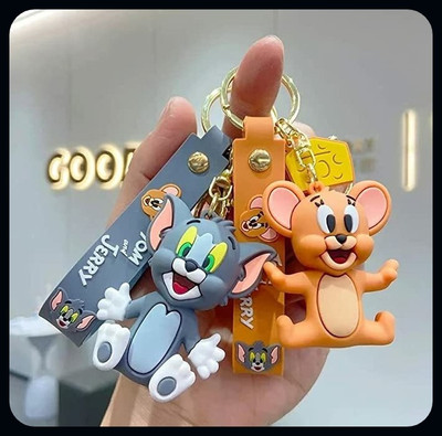 gtrp Tom and Jerry Cute 2 Piece Keychain | Keyring and Bag Hanging cc-A Key Chain