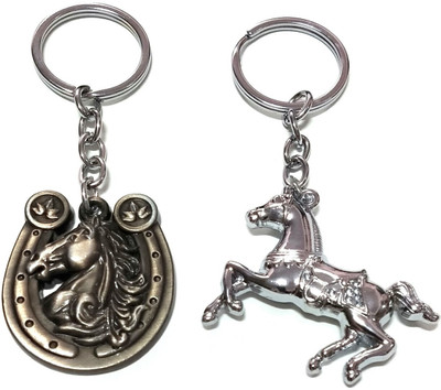 Meeko.com Keychain-Horse Naal Face with Running Horse key chain 0a Key Chain
