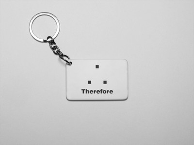 DOGAR ESSENTIALS Therefore -Printed Acrylic Keychain (Pack Of 2) Key Chain