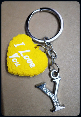 Meeko.com Heart With Y Letter Bike Key Chain 01-A Key Chain