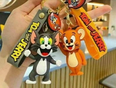 gtrp Tom and Jerry Cute 2 Piece Keychain | Keyring and Bag Hanging zz Key Chain