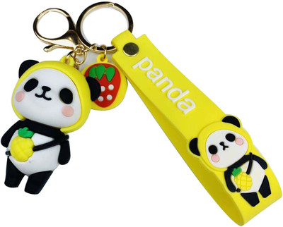 gtrp keychain-GQ Cute Cartoon Panda Doll Pendant PVC Key Ring Bag Key Chain