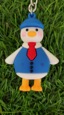 ShopTalk Snow Man duck Charm Multicolor high Quality Rubber Key Chain