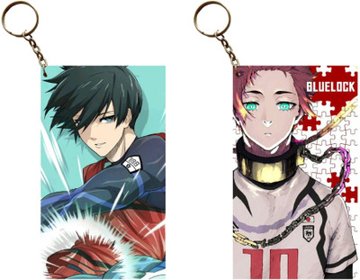 Hariyaali Enterprises LLP Blue Lock ITOSHI RIN AND SAE HATING BROTHERS Anime Unique Style 2 pcs Combo Key Chain
