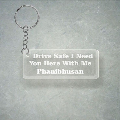 Prihit NEW_Drive SafeDesign With Phanibhusan Name Key Chain