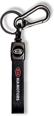 BBG FK_Metal Carabiner Locking Hook KIA Home & Car Single Ring Unisex (Black) Key Chain