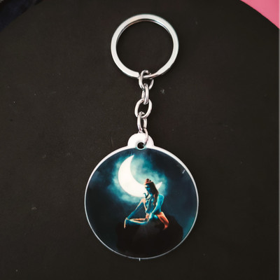 Shiv Jagdamba Religious Lord Shiv Shankar Polymer Keychain ShivKeyP35 Key Chain