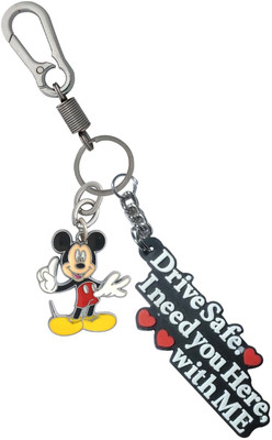 HANDSOME ISK Multicolor Drive Safe With Handsome Mickey Mouse Fashionable Locking Lock Key Chain