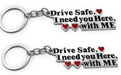 ChalleWale Combo of Drive Safe Metal Keychain for Special Events to Special Ones Key Chain