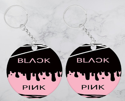 Convay black pink Logo Printed Keychain set 4 Key Chain