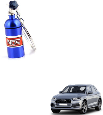 SEMAPHORE NOS Bottle Keychain Pill Box Storage Key Ring Blue for Audi Q5 Key Chain