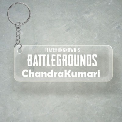 SY Gifts PUBG Design With ChandraKumari Name Key Chain