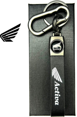 FLAMBE New Activa Premium Leather Strap Keychain Key Chain