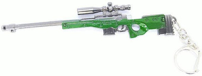 BBG NEW_Pubg 3D Metal Body Props AWM415A1 Magnum Gun (120mm) Length Key Chain