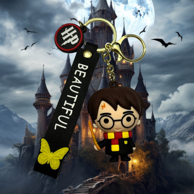 Clink Harry Potter 3D Keychain | Premium Wizard Silicone Key Ring for Men & Women Key Chain