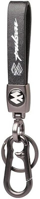 Altrona Baajjaj Pulsar Bike Leather Keychain with Premium Metal Hook Keyring Bike/Scooty Key Chain