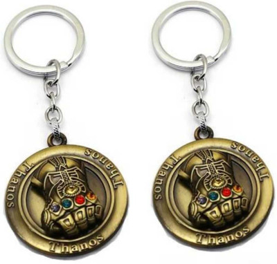 JAINSON MARTIN Combo of Rotating Infinity War Thanos Hand Metal Keychain (Set of 2 Pcs) Key Chain