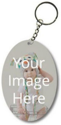 PHOTON CRAFTS Customized Key Chain Oval Shape Key Chain