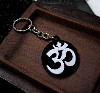 Tera13 Style Religious Om Keychain For Men And Women SKey, 3D keychain for Backpack Key Chain
