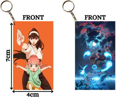 Hariyaali Enterprises LLP ANYA AND YOR KARATE X AKAZA FULL MOON FIGHT Unique Style 2 pcs Combo Key Chain