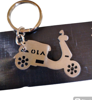 RINKON Popular Electric Scooter H-ola Shape Keychain 1mm Thick Strong Metal Key Chain