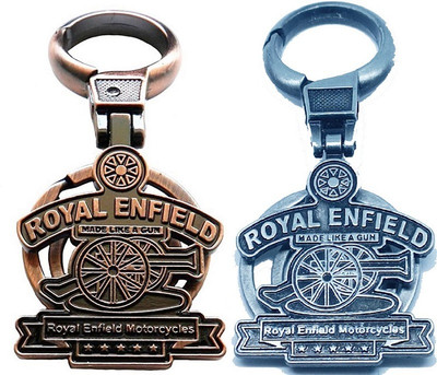 kd collections KD-176-176A Double Ring Royal Enfield Bike Hook Keychain For Bike & Cars Combo Key Chain