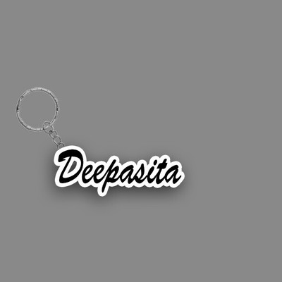 SY Gifts SYG Deepasita Name Keychain White And Black Key Chain