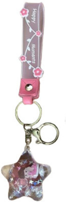 FunkyMart Bunny in a Jar Floating Liquid Keychain for Girls/Kid's Key ring Assorted Unit Key Chain