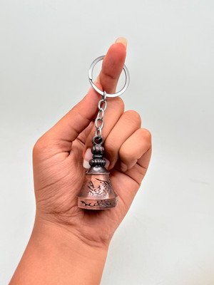 GT Gala Time Trendy Guardian Bell Keychain for Protection Good Luck Bronze Keychain Bag Charm Key Chain