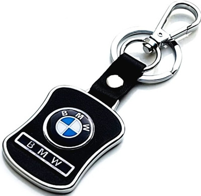 ABEL Leather Key Cover Fit for BMW 3 Button Smart Key chain (3 Button Smart Key chain Key Chain