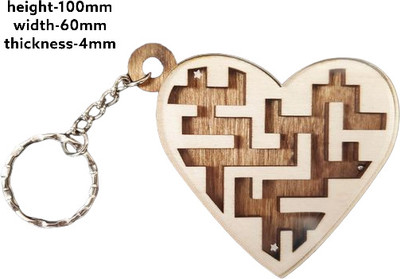 STONE X Heart Shape Key Chain Key Chain