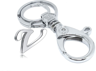 Mundkar Alphabet Keychain Ring Hook-V Key Chain