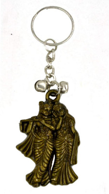 Vachi Religious Key Charm Antique Radha Krishna Key Ring / Key Chain