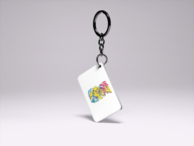 Rushaan I Hate Cat-Printed Acrylic Keychains(Pack Of 2) Key Chain