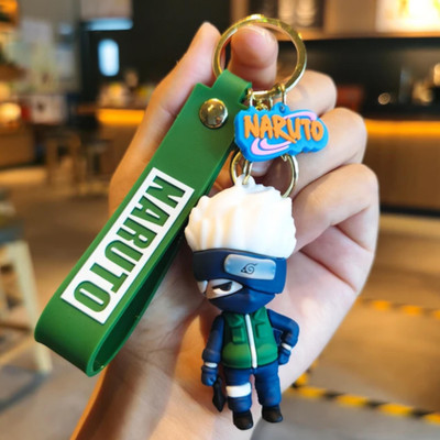 WHITE POPCORN Naruto Kakashi Hatake 3D Keychain | Strap Charm & Hook | Key Chain