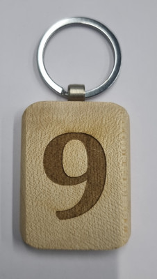BLESSINGS 9 Number Wooden Key Chain
