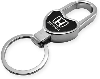 VillageTiger Car Keychain Compatible With Honda Amaze Jazz WR-V City Key Ring (Arch Shape) Key Chain