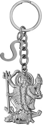M Men Style Hindu Deity Powerful Goddess Maha Kali Initial Letter Alphabet -S Skey2022502 Key Chain
