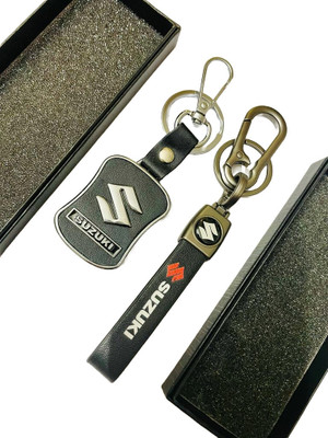 BBG NEW_Attractive Latest Suzuki premium chrome combo set keychain for car/bike Key Chain