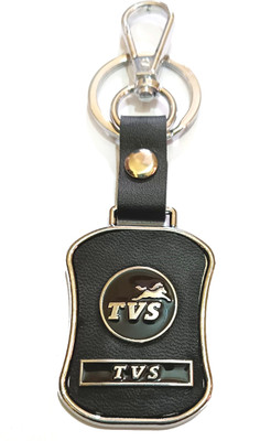 TVS Scooty Key Ring with Metal & Leather finish Key Chain