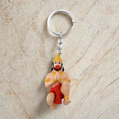 BLESSINGS Sitting Hanuman Keychain Key Chain