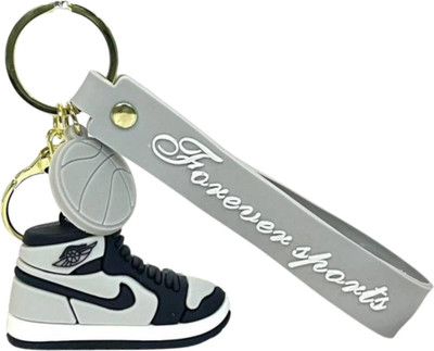 ANIKRAFT Sneaker Shoe Keychain with Basketball Charm & Strap |3D Keychain for Men, Women Key Chain