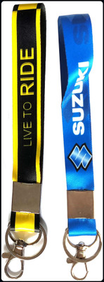 Meeko.com suzuki & live to ride tag bikers key chain-A Key Chain