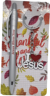 BLESSINGS I Love Jesus Pen And Key Chain